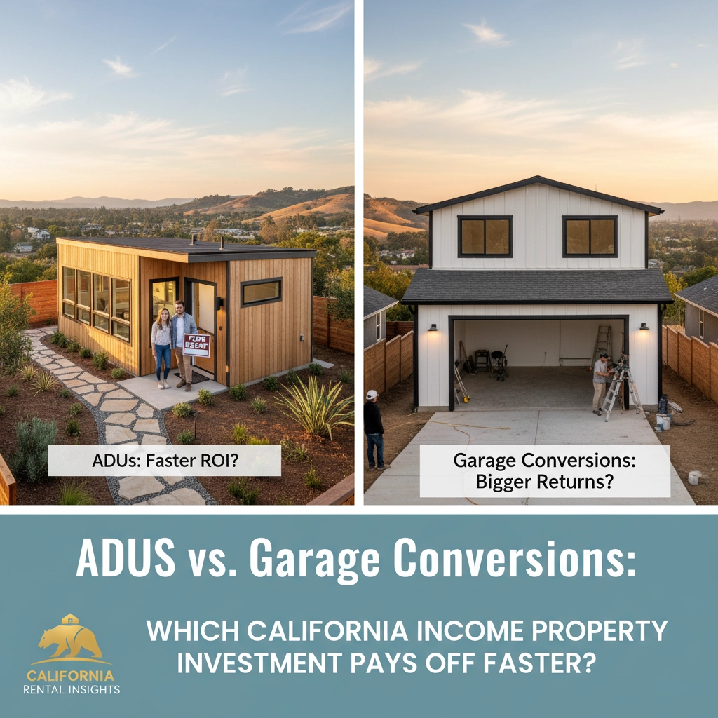ADUs vs Garage Conversions: Which California Income Property Investment Pays Off Faster?